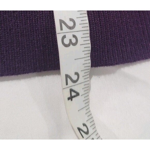Talbots Womens Waffle Knit Sweater Size Petite Small Wool Turtleneck Purple - Picture 5 of 6